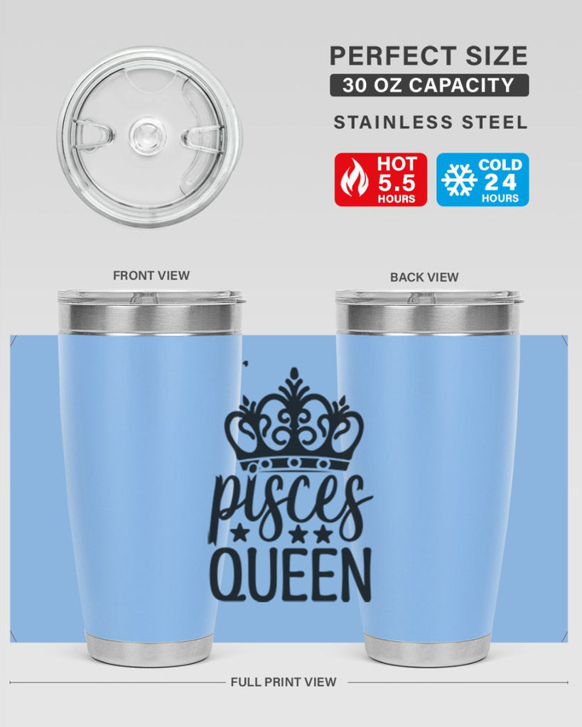 pisces queen 376#- zodiac- Tumbler