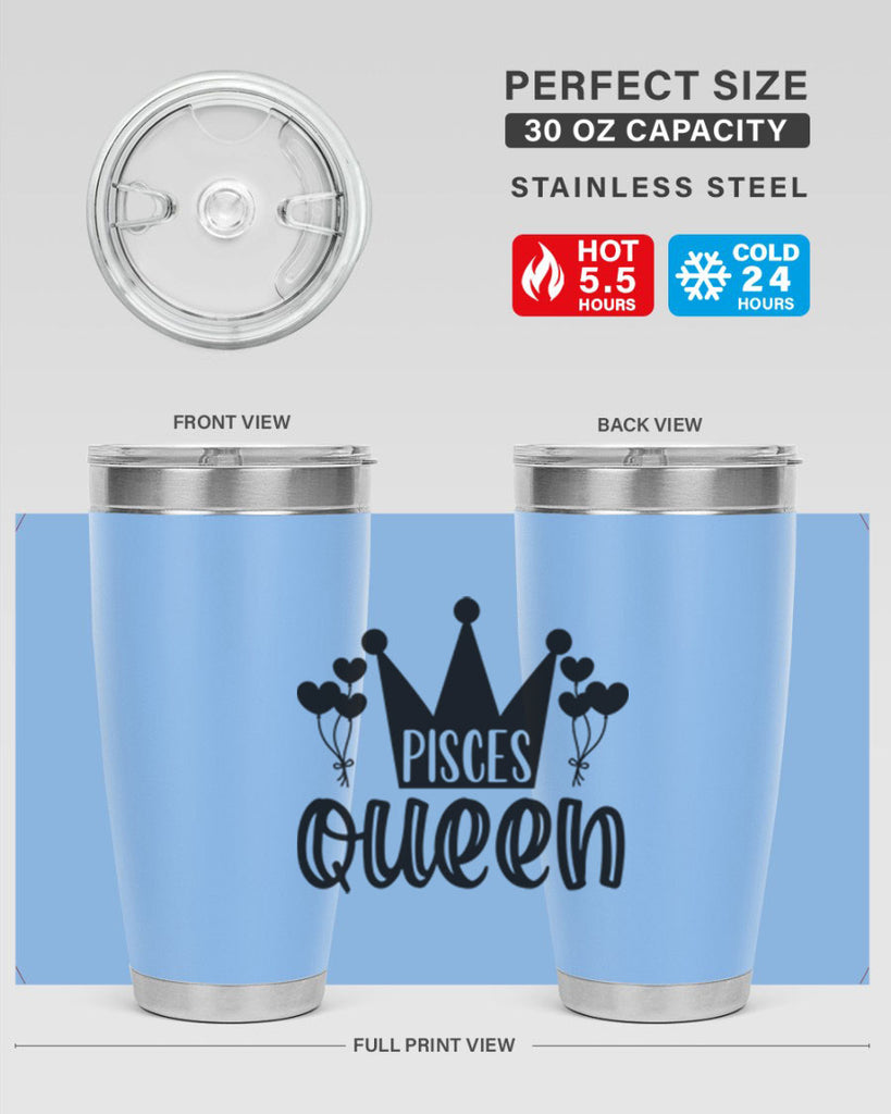 pisces queen 377#- zodiac- Tumbler