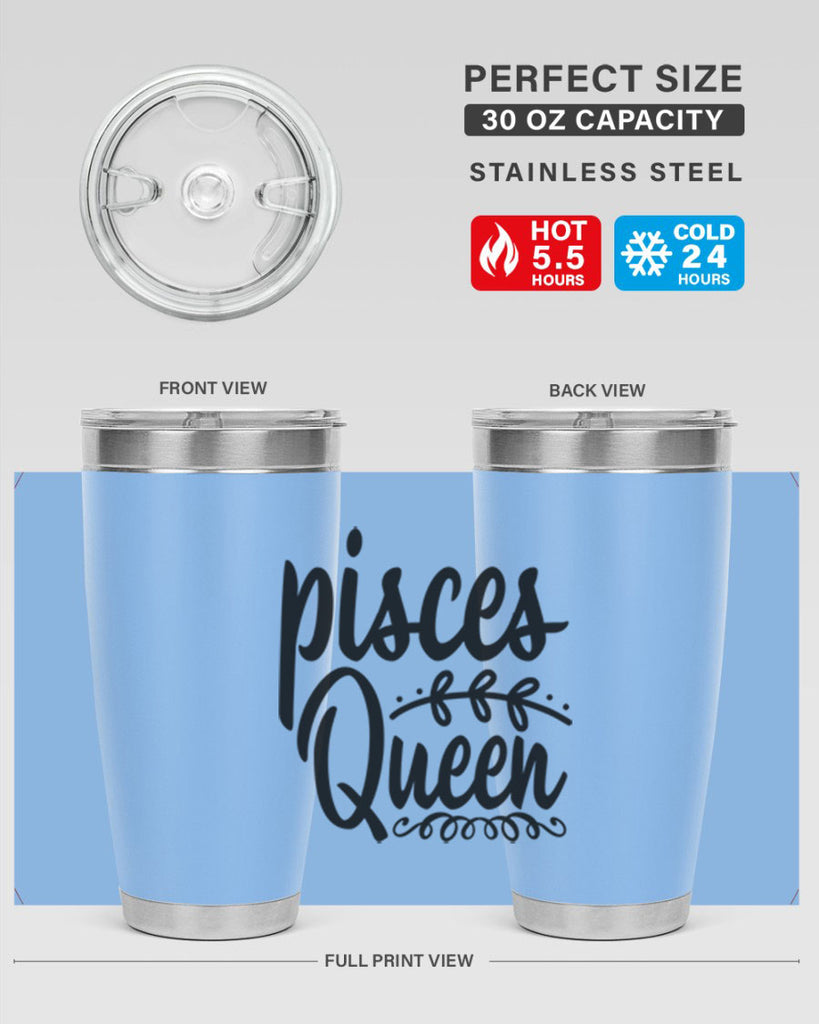 pisces queen 378#- zodiac- Tumbler