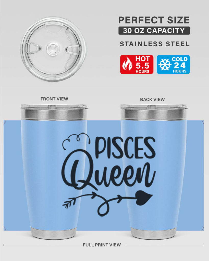 pisces queen 379#- zodiac- Tumbler