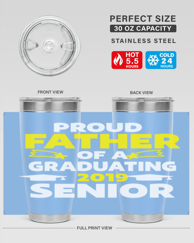 proud father of a graduating 264#- fathers day- Tumbler