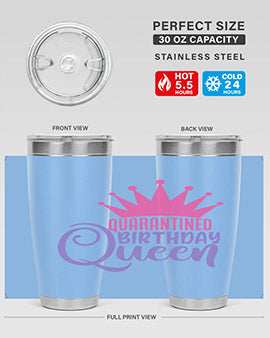 quarantined birthday queen Style 46#- corona virus- Tumbler