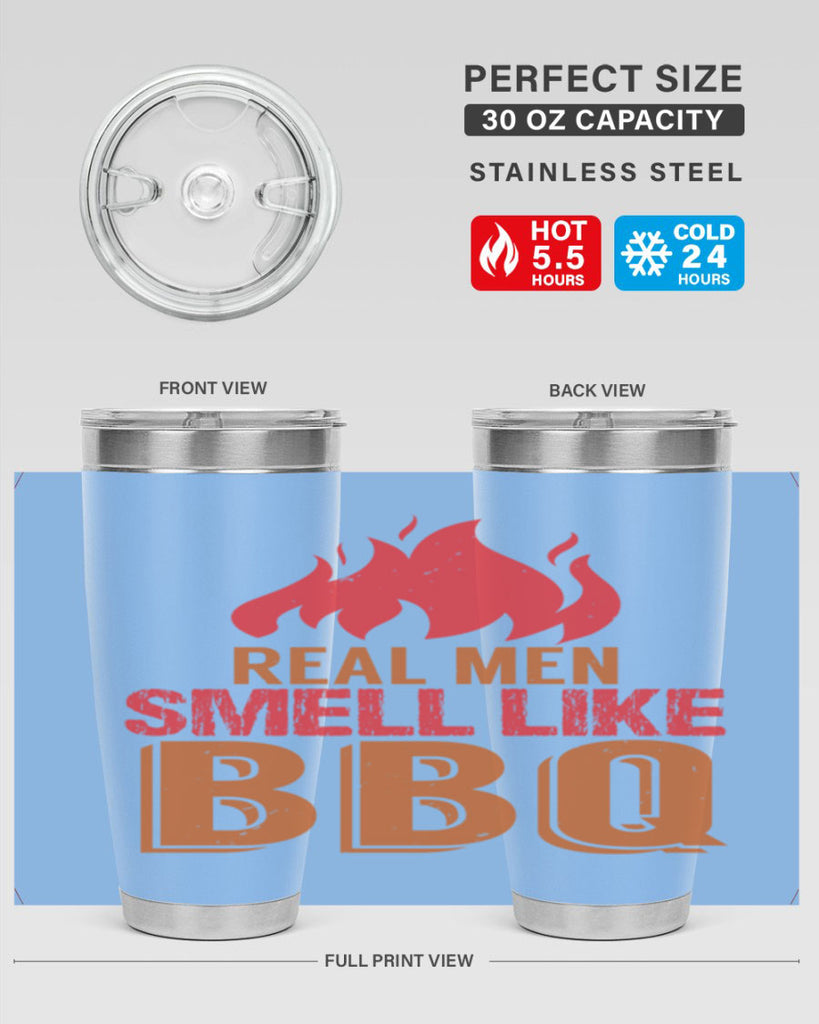 real men smell like bbq 16#- bbq- Tumbler