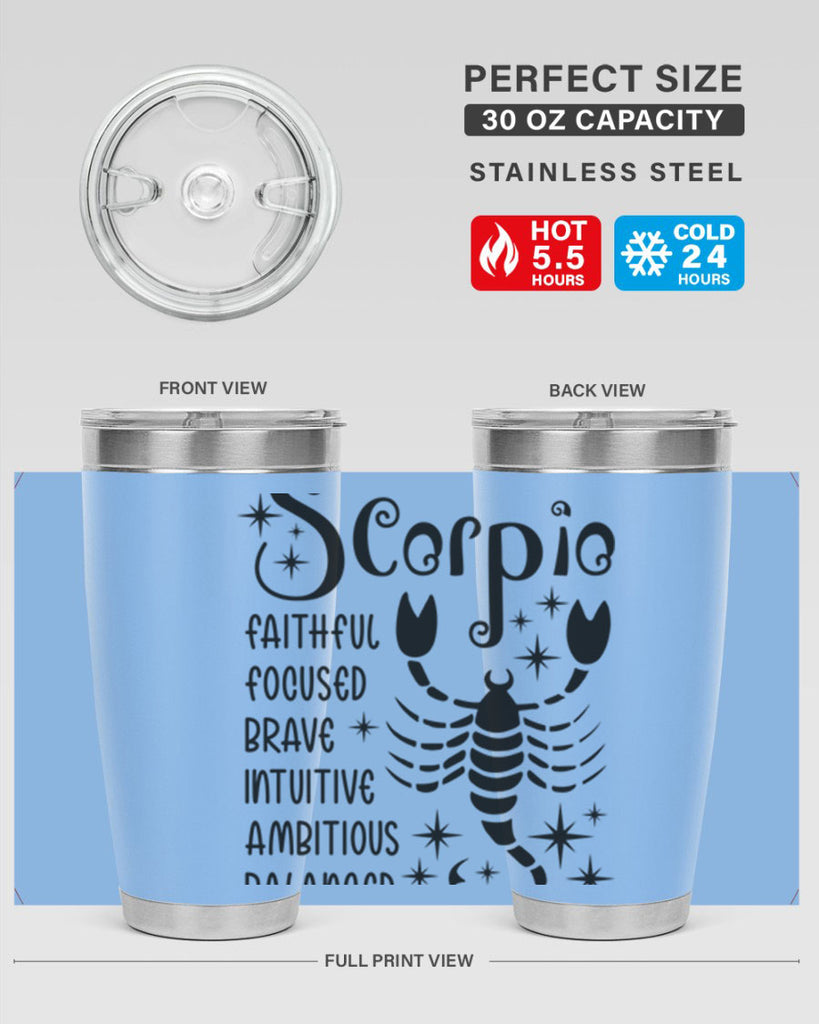 scorpio 431#- zodiac- Tumbler
