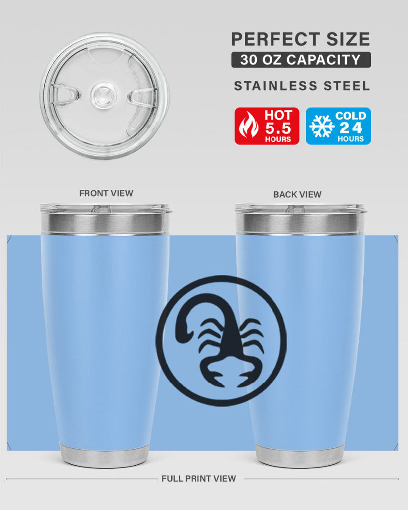 scorpio 452#- zodiac- Tumbler
