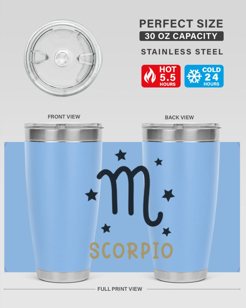 scorpio 455#- zodiac- Tumbler