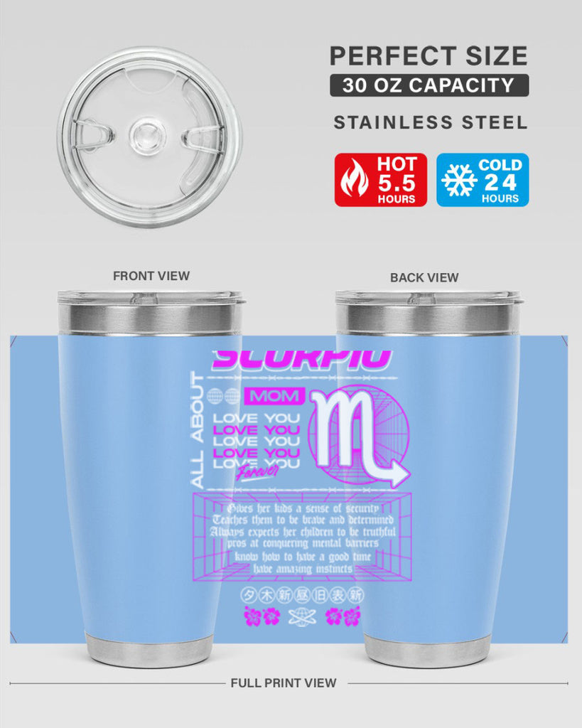 scorpio 457#- zodiac- Tumbler