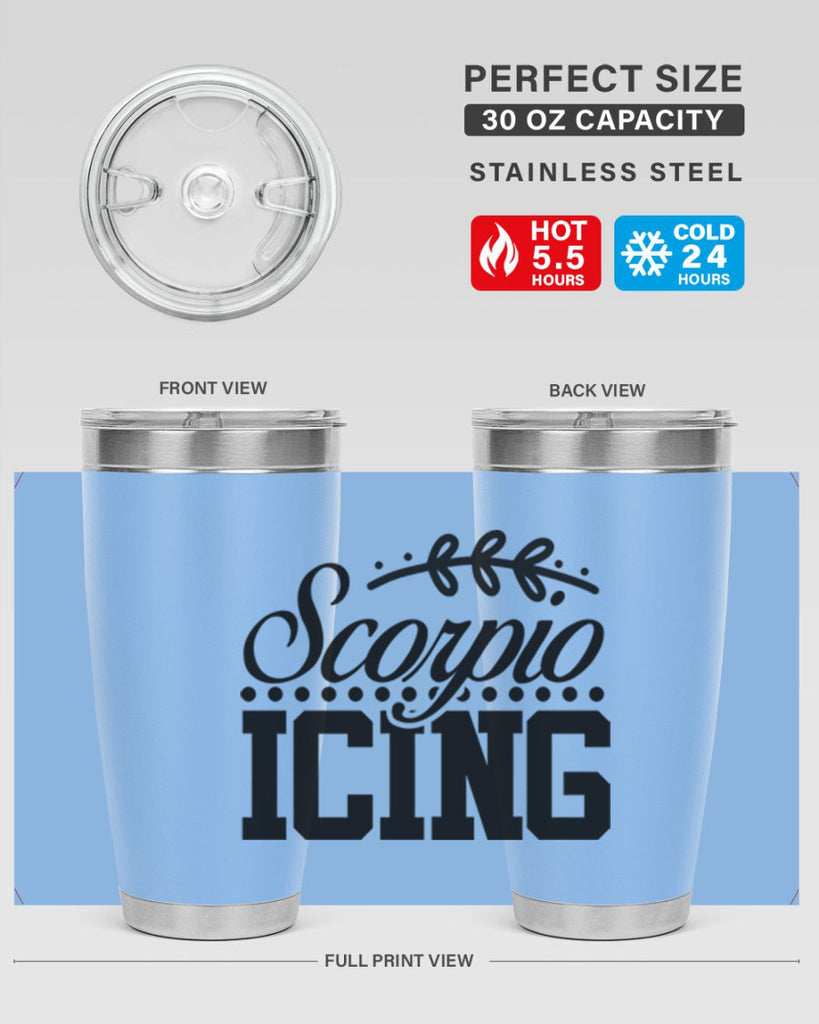 scorpio icing 442#- zodiac- Tumbler
