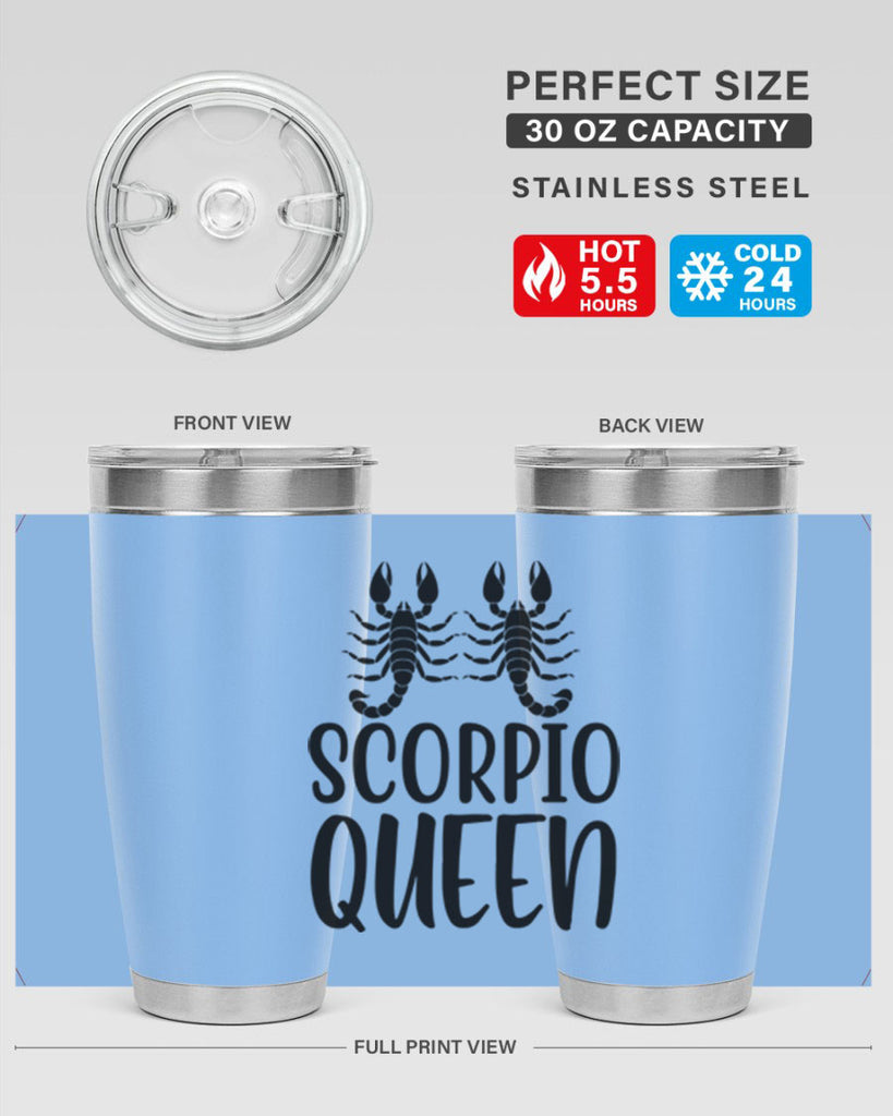 scorpio queen 446#- zodiac- Tumbler