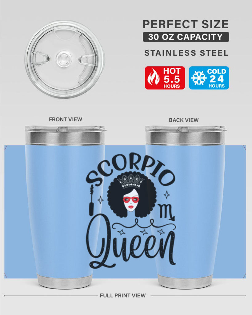 scorpio queen 448#- zodiac- Tumbler