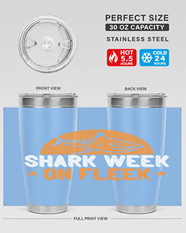 shark week on fleek Style 42#- shark  fish- Tumbler
