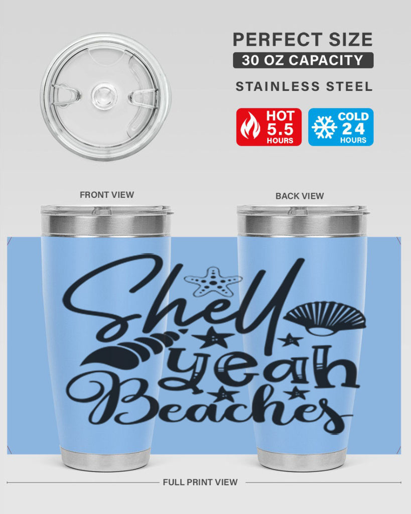 shell yeah beaches Style 75#- summer- Tumbler