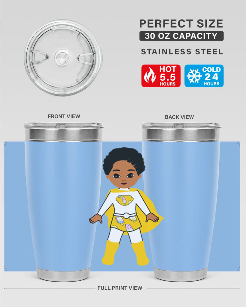 super kid 10#- black men - boys- tumbler