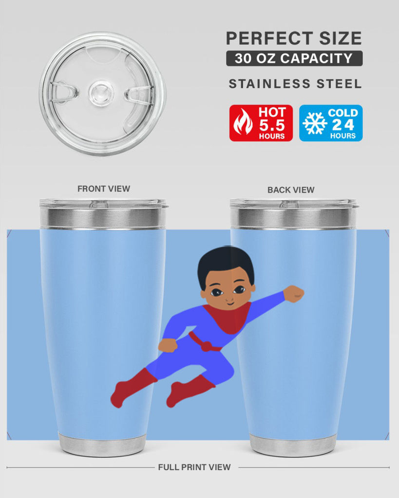 super kid 14#- black men - boys- tumbler