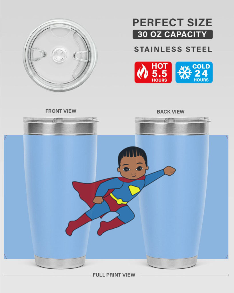 super kid 1#- black men - boys- tumbler