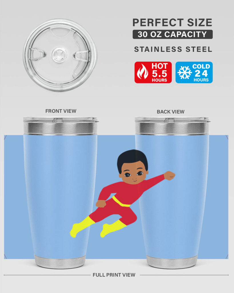 super kid 4#- black men - boys- tumbler