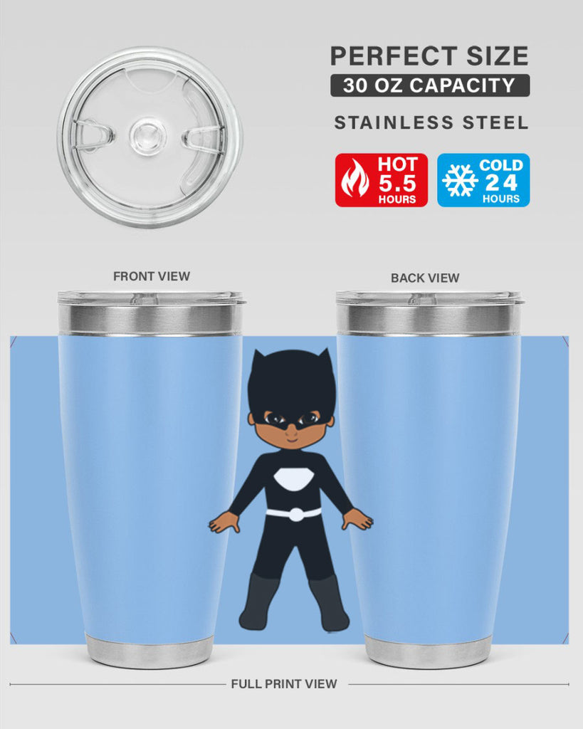super kid 8#- black men - boys- tumbler