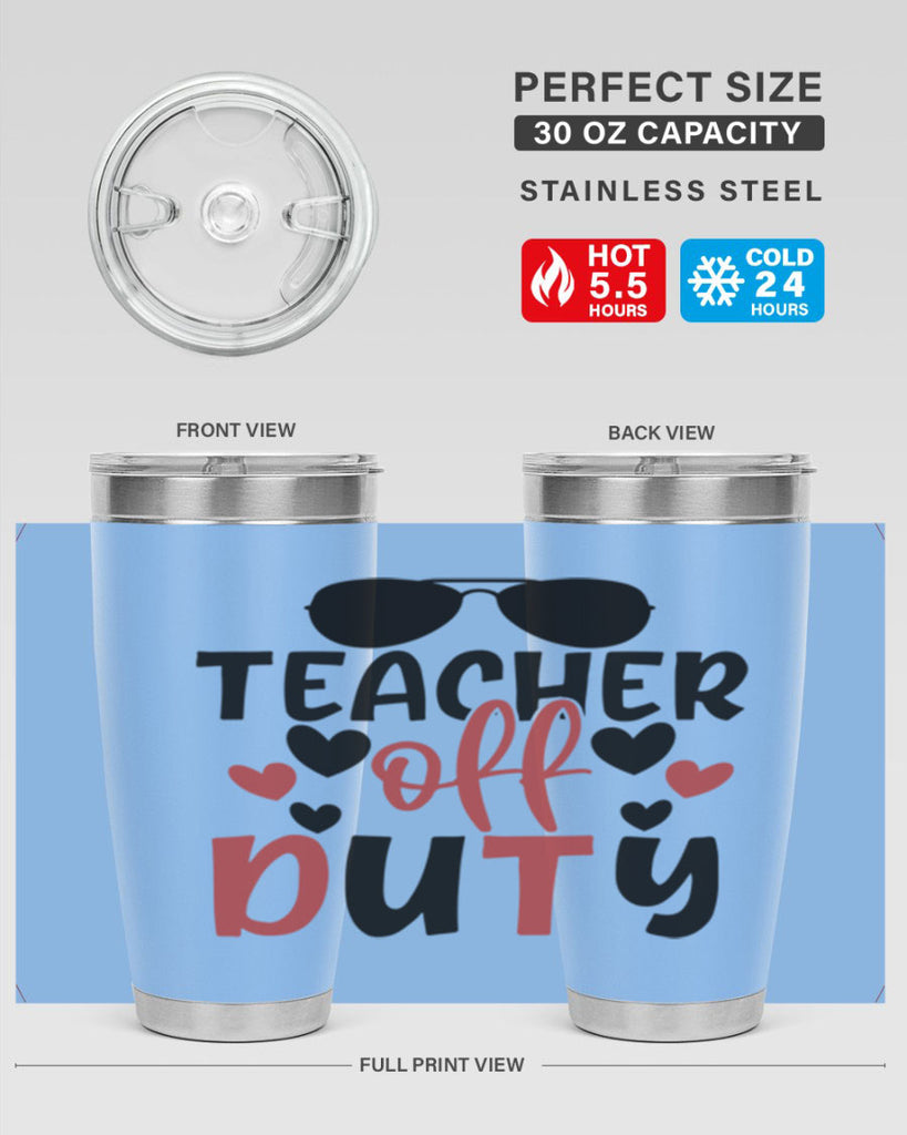 teacher off duty Style 205#- teacher- tumbler