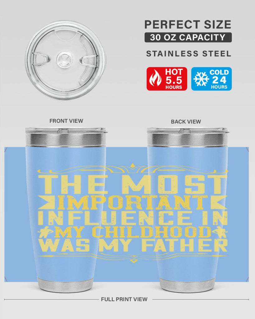 the most important influence in my childhood was my father 16#- Parents Day- Tumbler