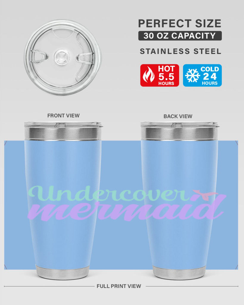 undercover mermaid 8#- mermaid- Tumbler