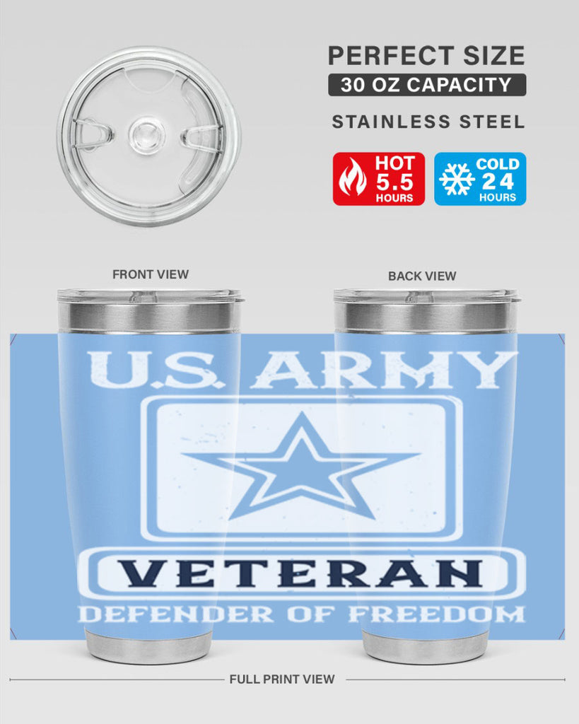 us army veteran defender of freedom 14#- Veterns Day- Tumbler