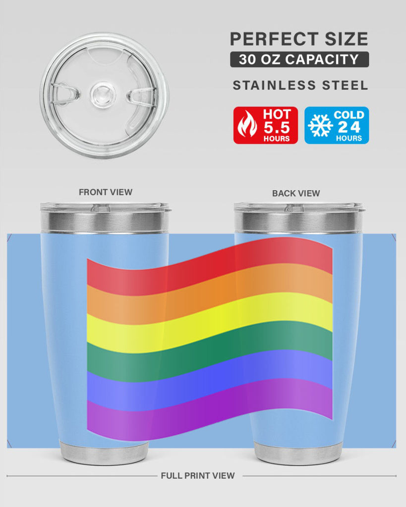 wavy rainbow flag 1#- lgbt- Tumbler