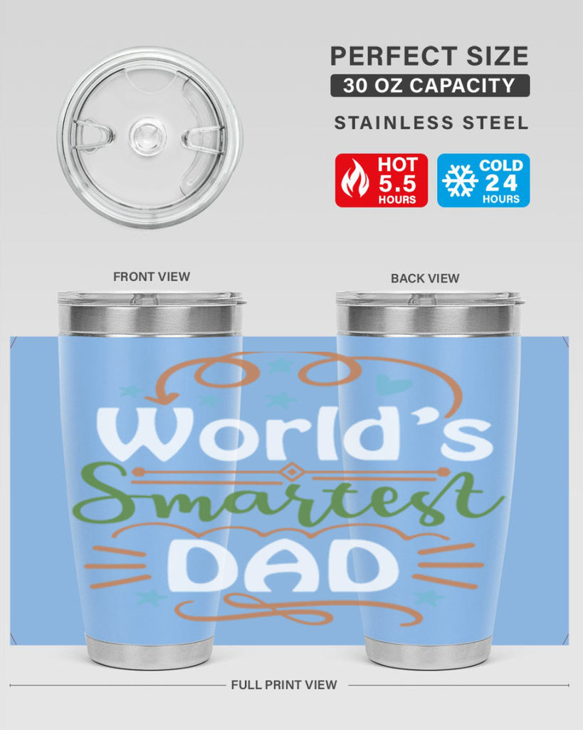 world’s smartest dad 2#- fathers day- Tumbler