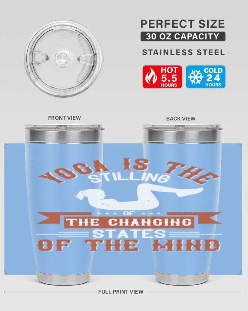yoga is the stilling of the changing states of the mind 12#- yoga- Tumbler