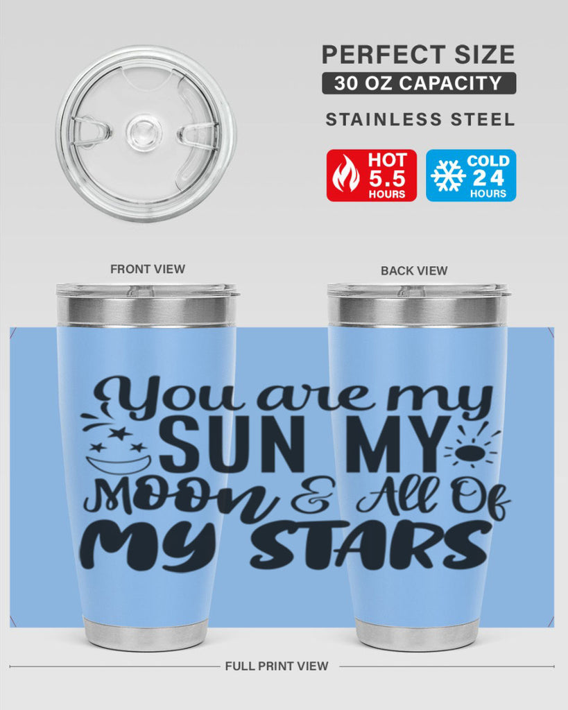 you are my sun my moon all of my stars 4#- family- Tumbler