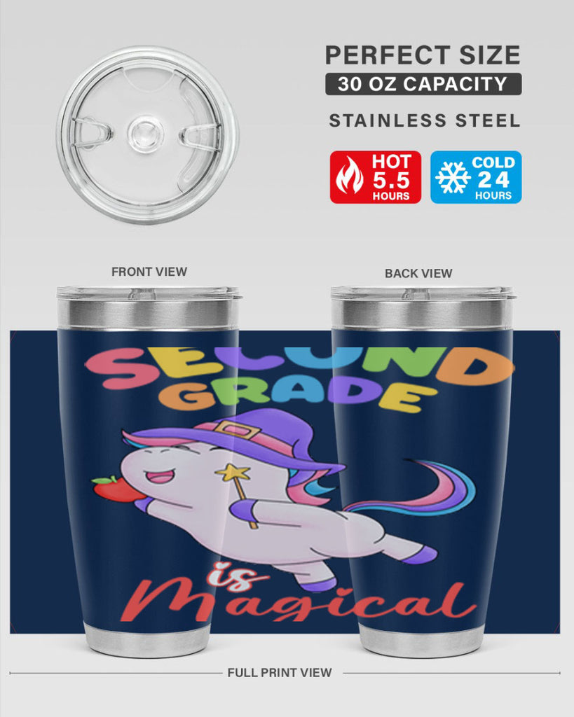 2nd Grade is Magical Unicorn 5#- second grade- Tumbler