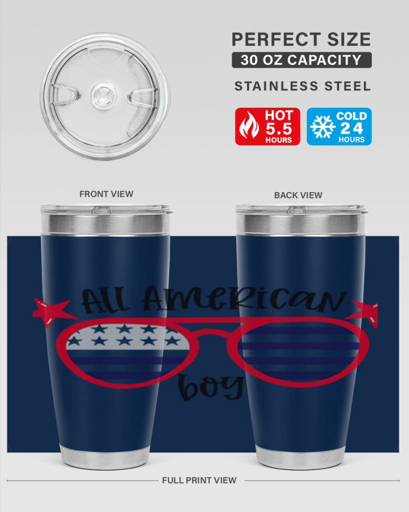 All American Boy Style 141#- Fourt Of July- Tumbler