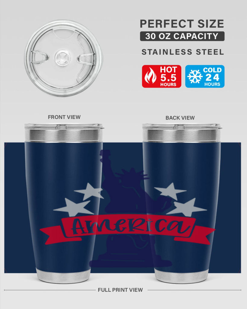 America Style 145#- Fourt Of July- Tumbler