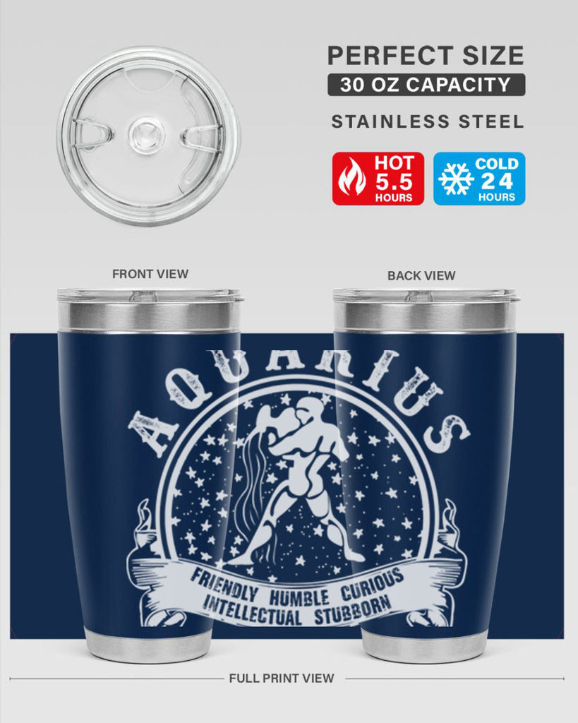 Aquarius 43#- zodiac- Tumbler