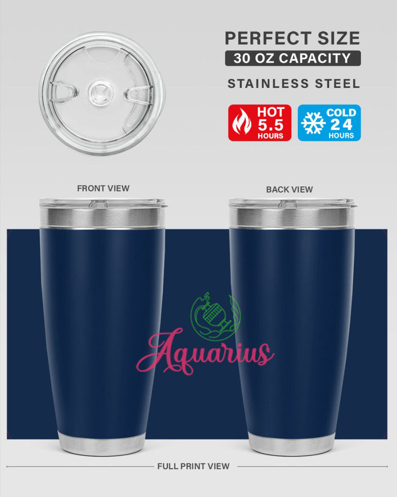 Aquarius 70#- zodiac- Tumbler