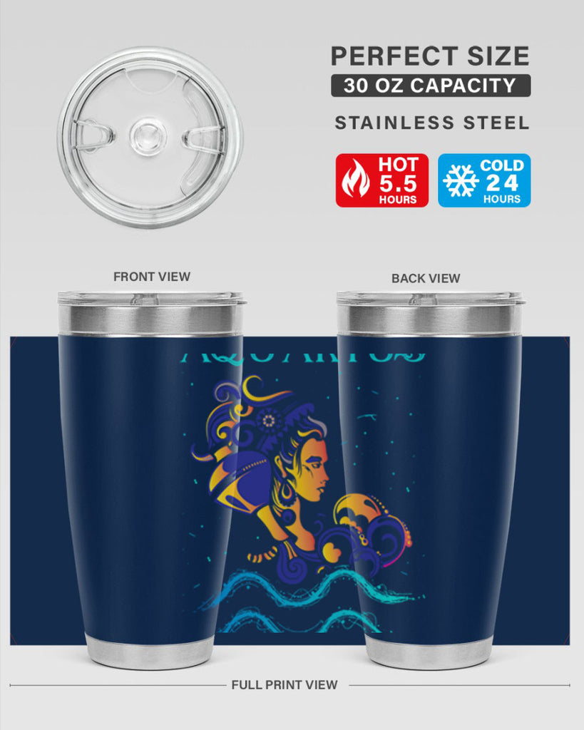 AquariusZodiac 76#- zodiac- Tumbler