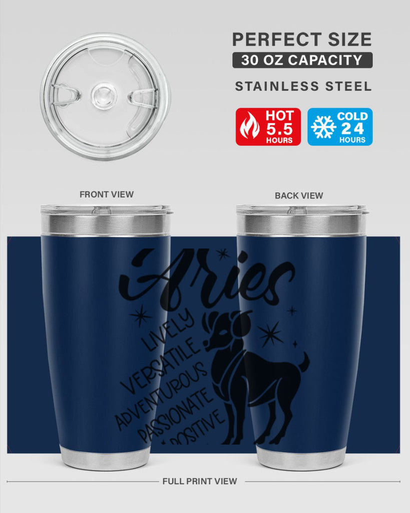 Aries 100#- zodiac- Tumbler