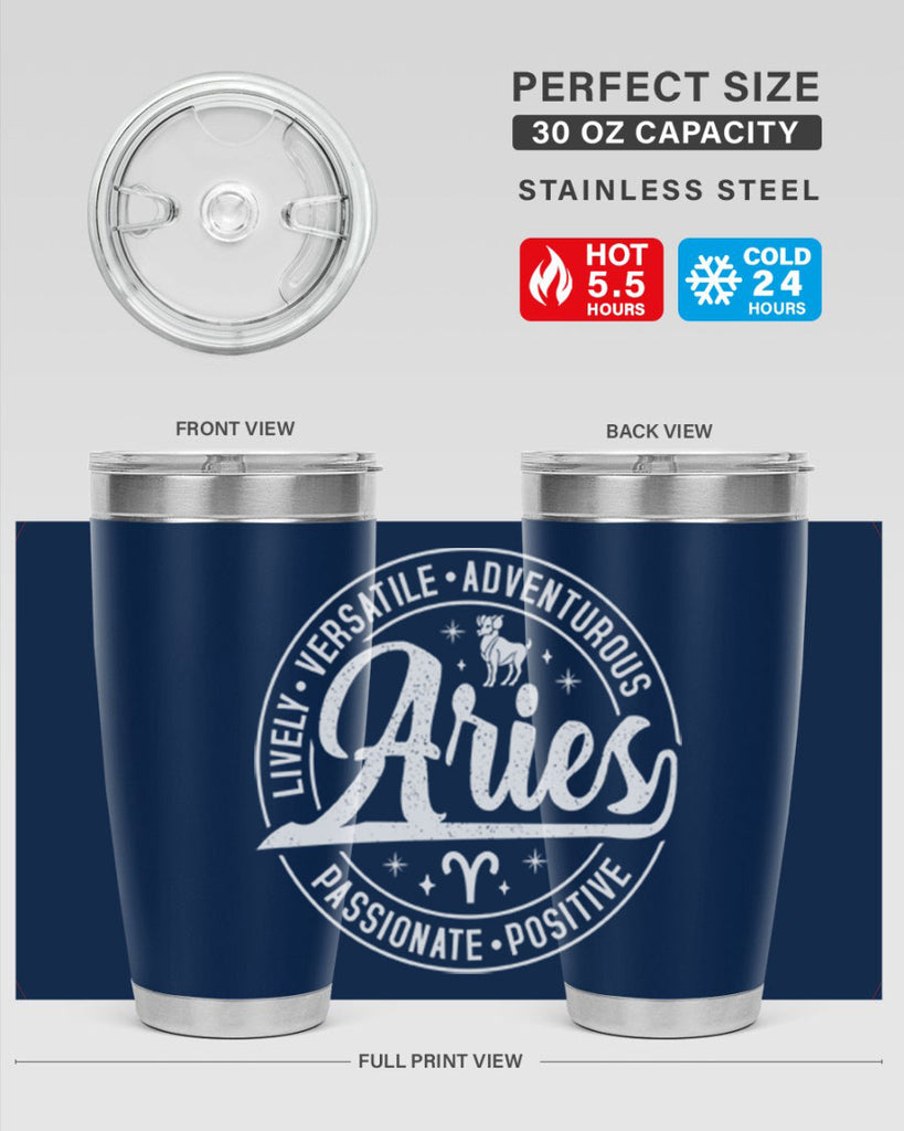 Aries 103#- zodiac- Tumbler