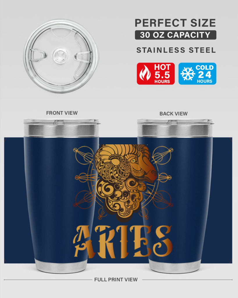 Aries 121#- zodiac- Tumbler