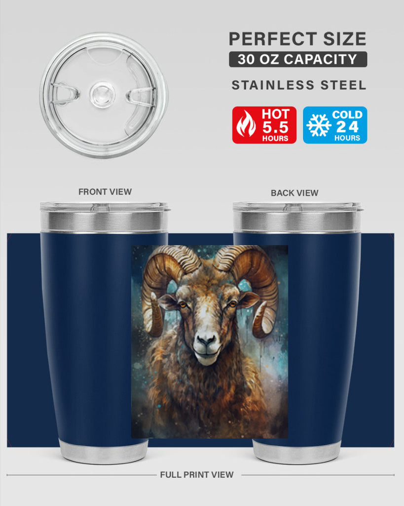 Aries 54#- zodiac- Tumbler