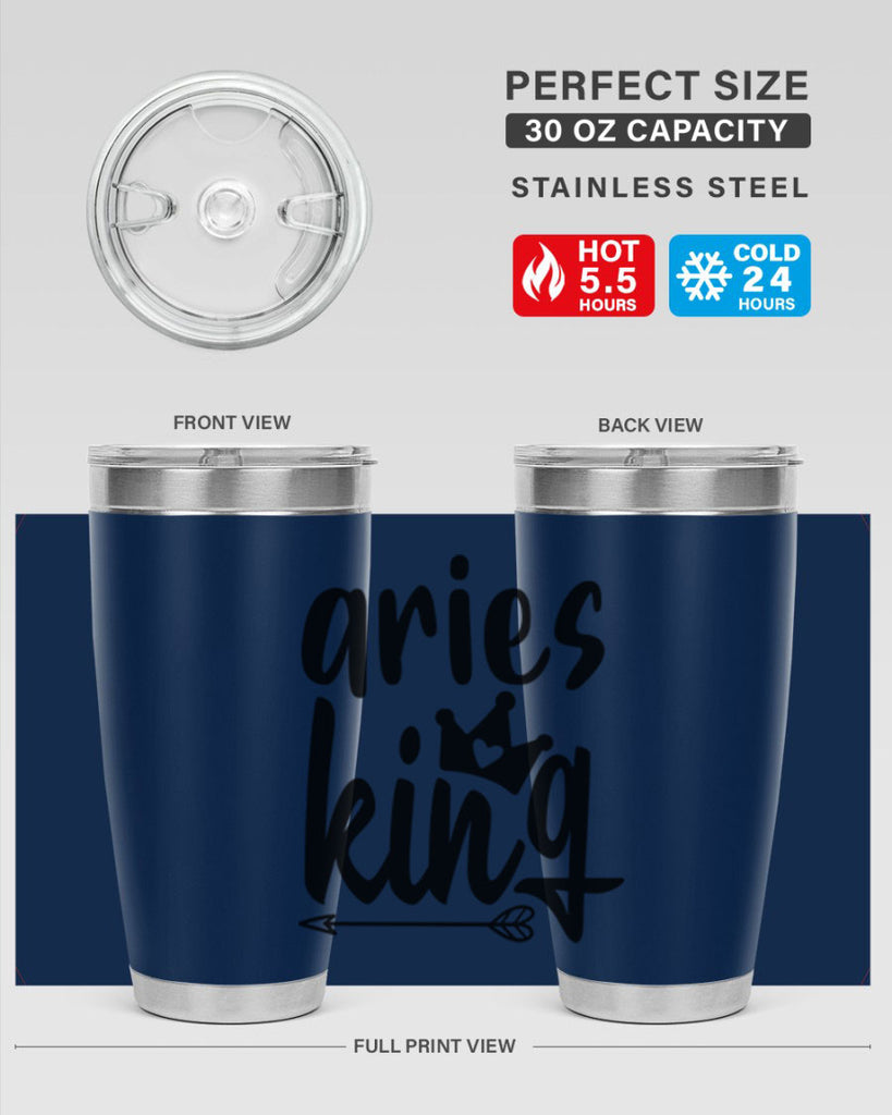 Aries king 108#- zodiac- Tumbler
