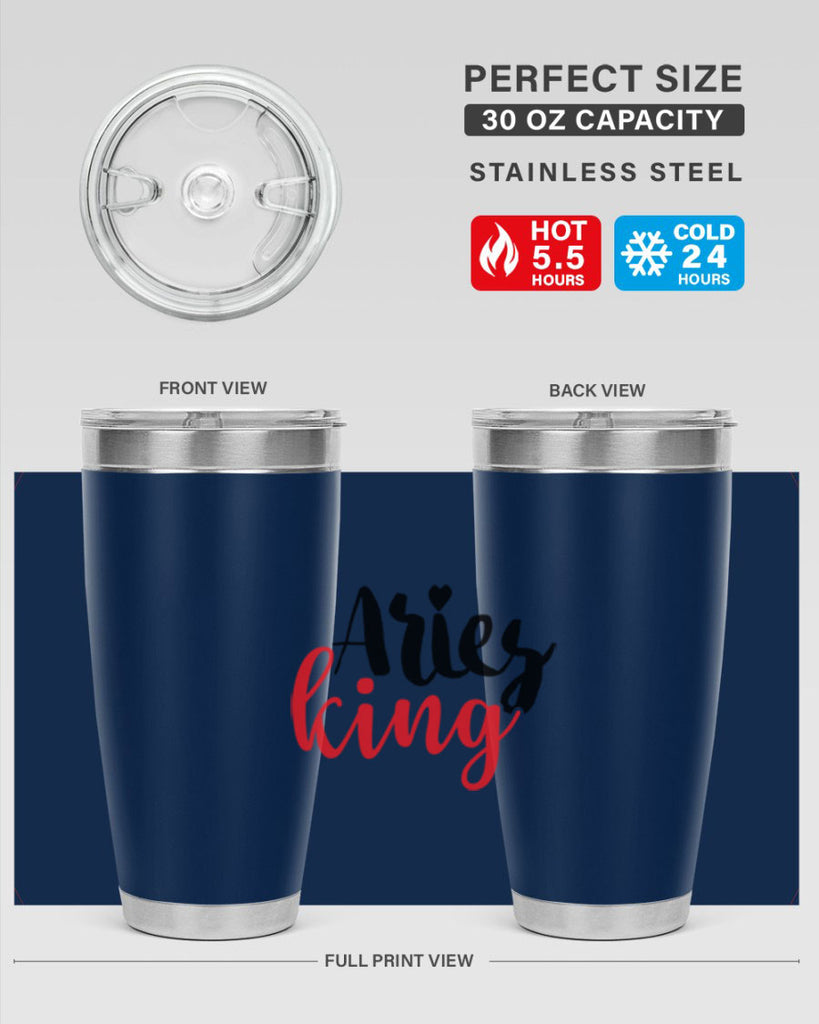 Aries king 96#- zodiac- Tumbler
