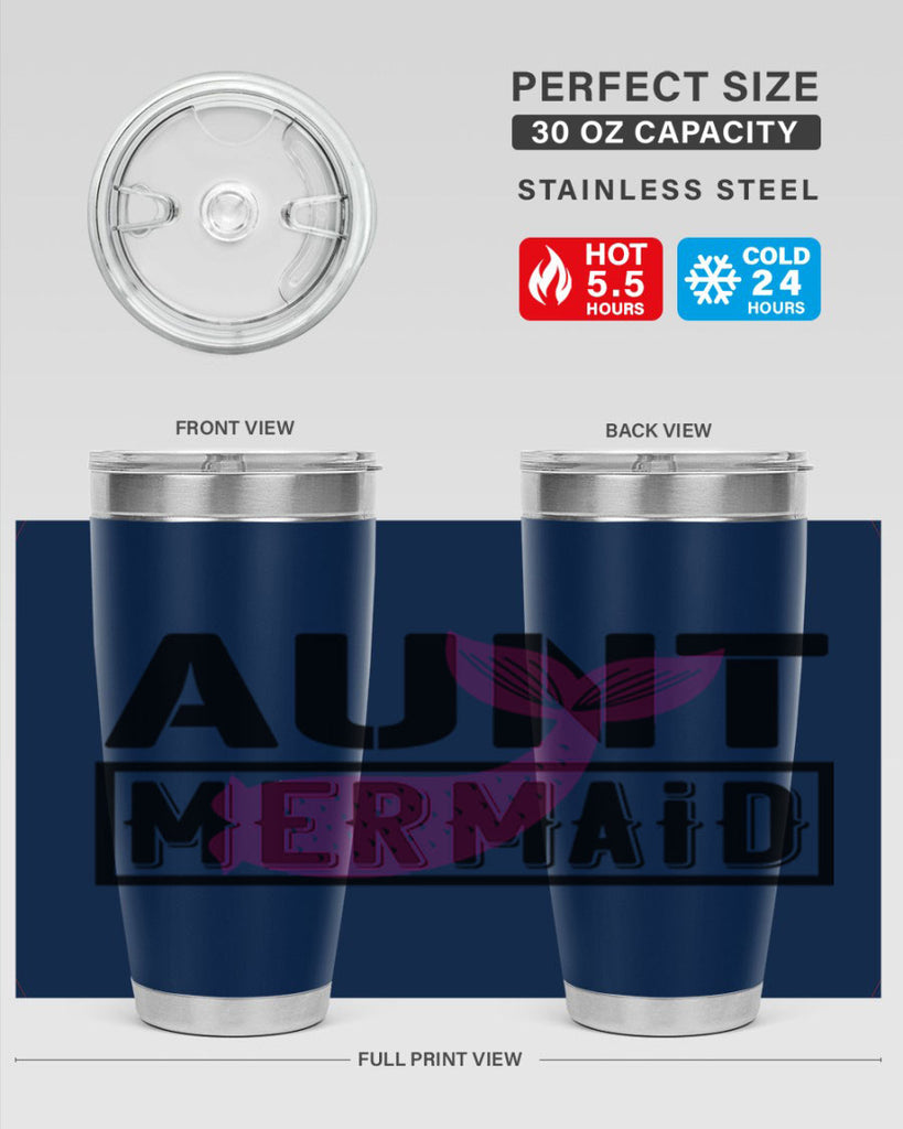 Aunt mermaid 17#- mermaid- Tumbler