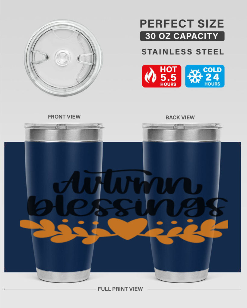 Autumn Blessings 472#- fall- Tumbler