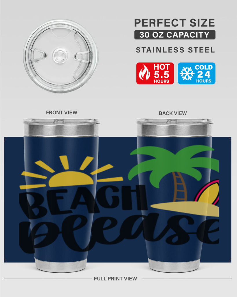 Beach Please Style 51#- summer- Tumbler
