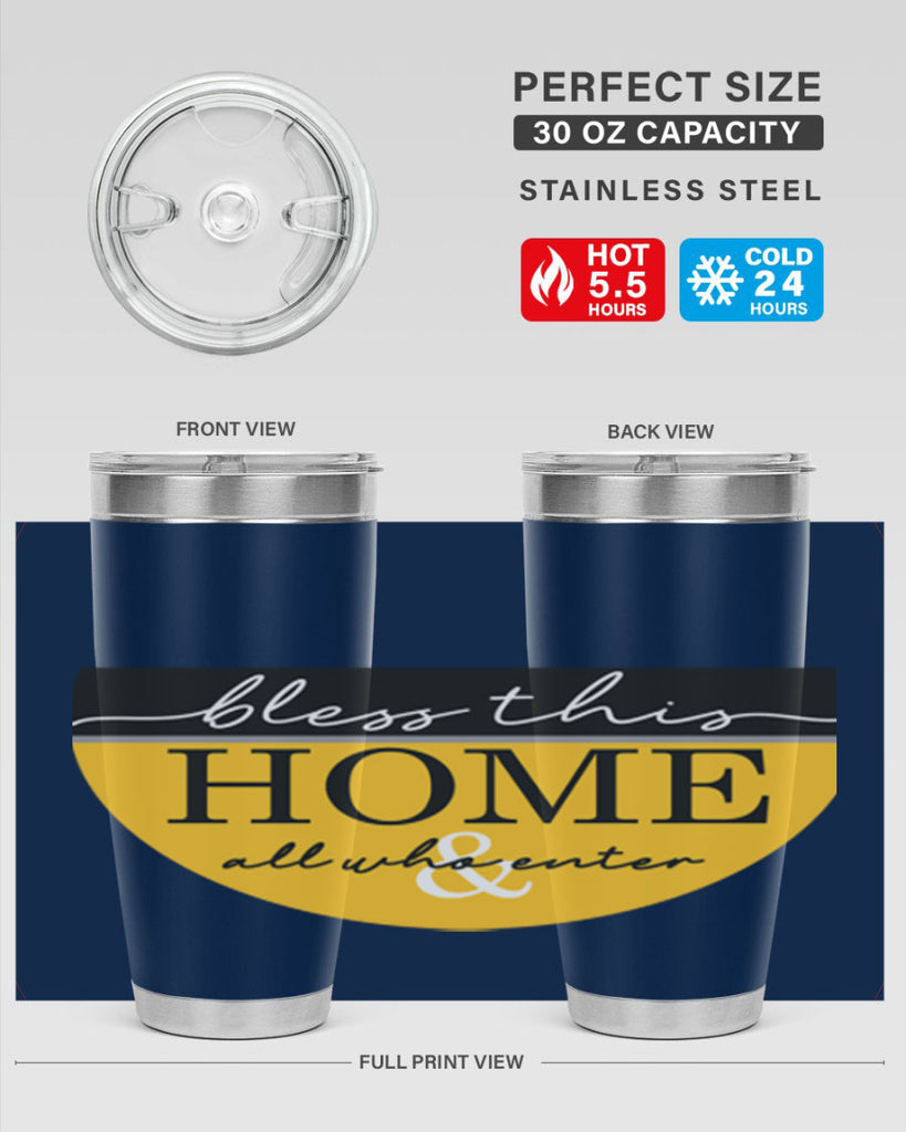Bless this Home and all57#- spring- Tumbler