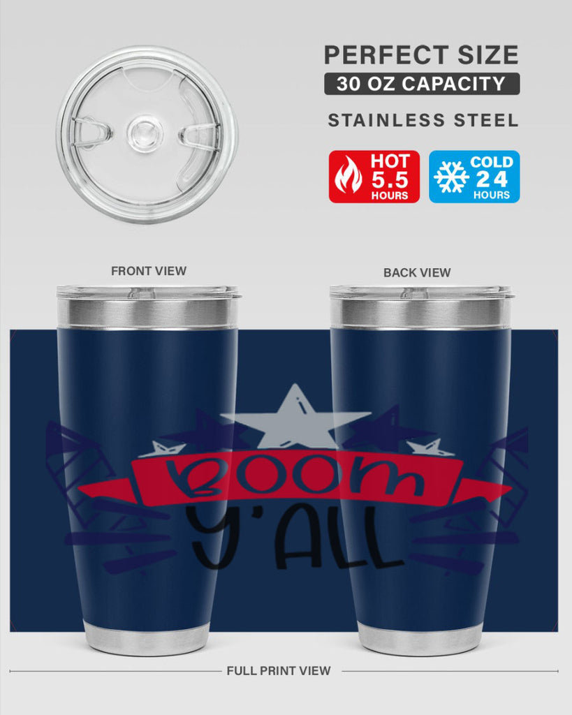 Boom Yall Style 146#- Fourt Of July- Tumbler
