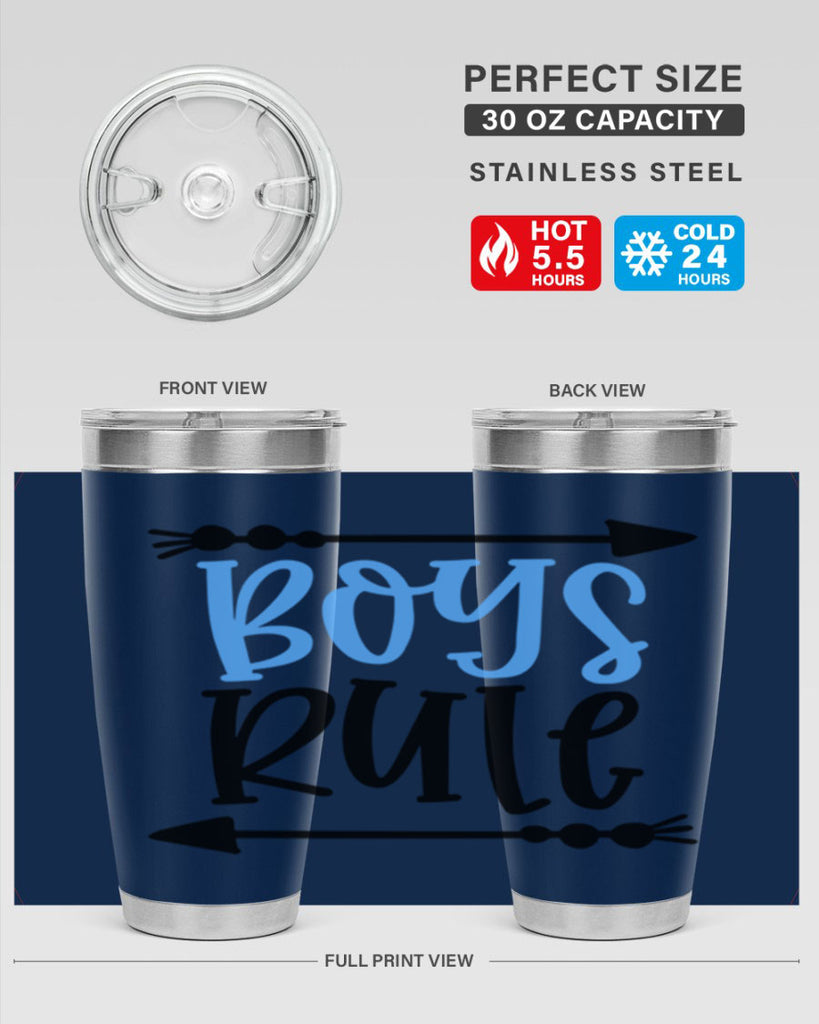 Boys Rule Style 108#- baby- tumbler