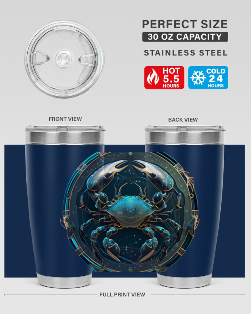 Cancer 147#- zodiac- Tumbler