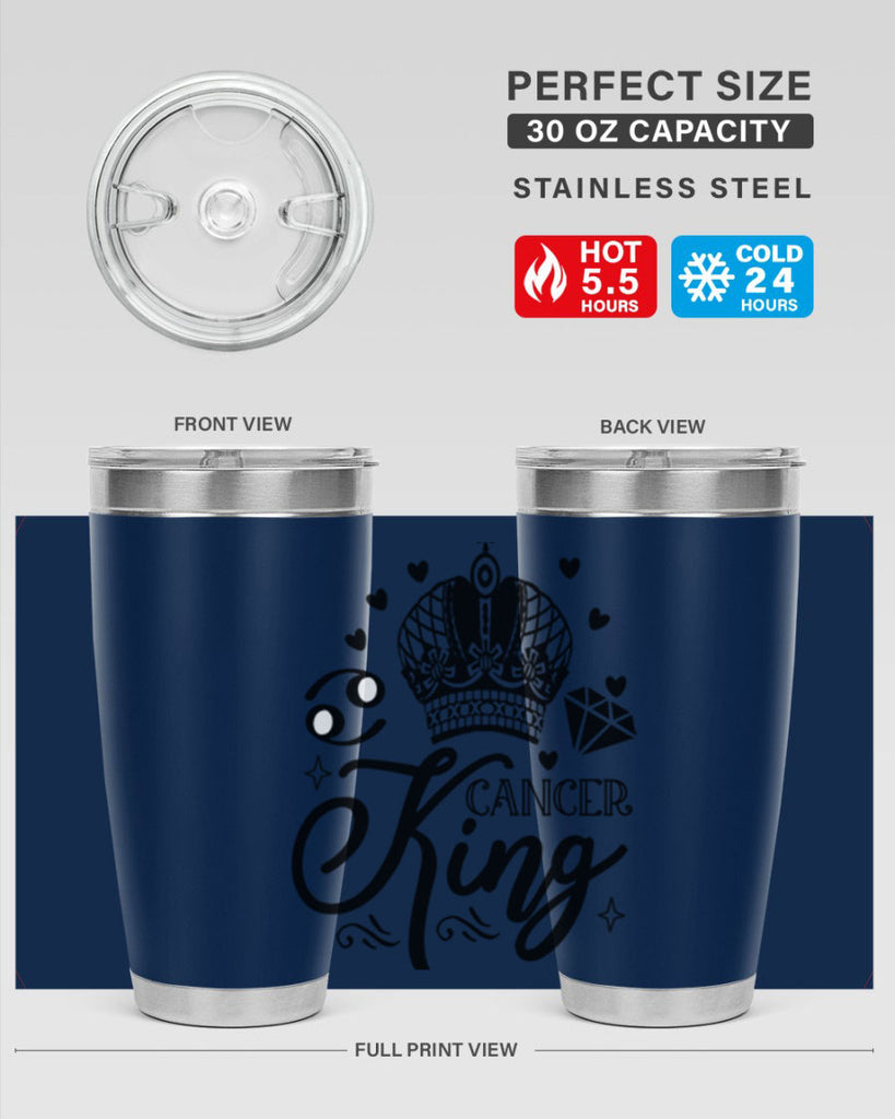 Cancer king 158#- zodiac- Tumbler