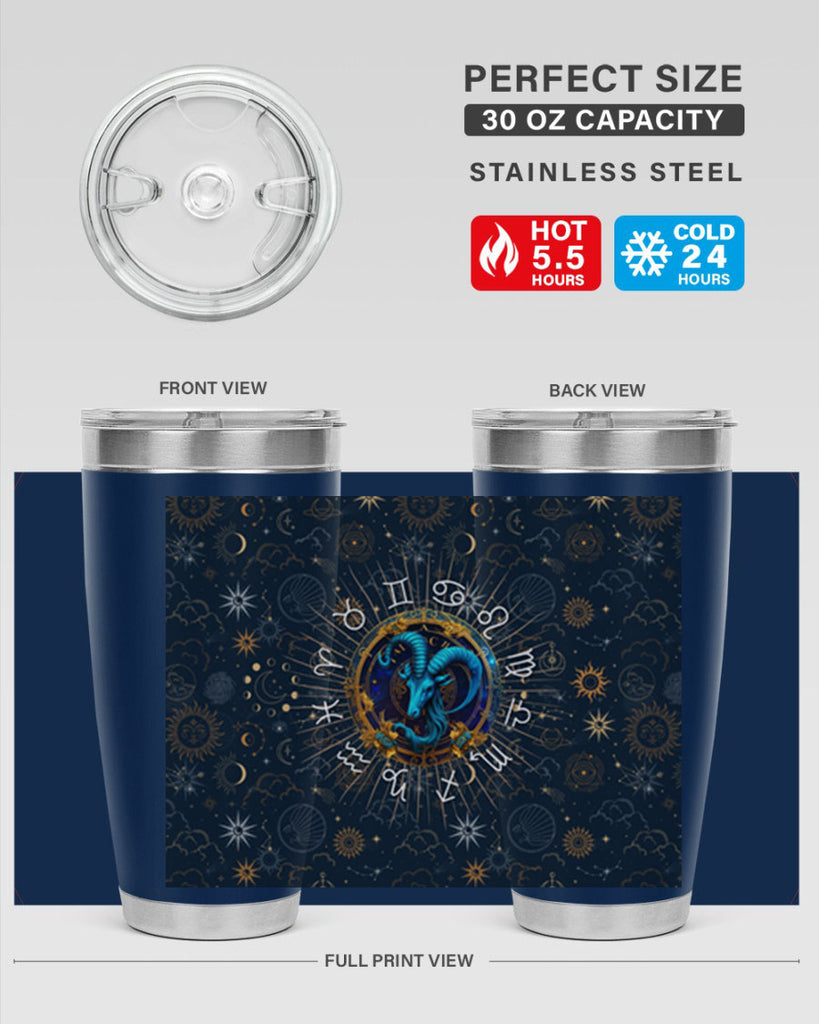 Capricorn Straight 184#- zodiac- Tumbler